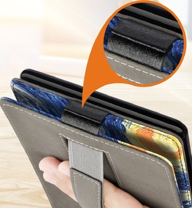 Support multi-angles en cuir PU avec sangle de maintien et poche pour cartes pour <span class=keywords><strong>Kindle</strong></span> Paperwhite 11e génération M2L3EK 2021 6,8 pouces - Product Image 1