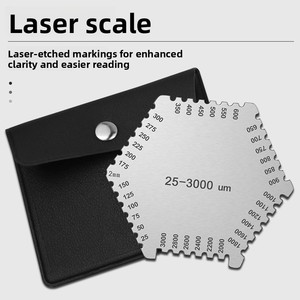 Jauge d'épaisseur de film humide hexagonale de haute précision en acier inoxydable avec logo personnalisé et carte de mesure pour applications de peinture - Product Image 4