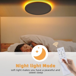 Lámpara de Techo LED Ultrafina Moderna, Redonda, con Control Remoto, para Sala de Estar, Decoración del Hogar - Product Image 3