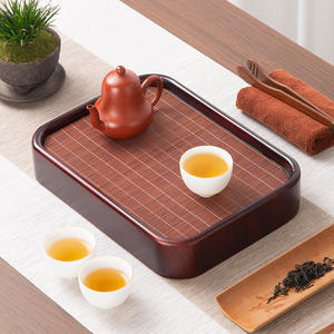 Bandeja de té rectangular de estilo chino para el hogar, con almacenamiento de agua, separación de seco y húmedo, y drenaje, al por mayor - Product Image 3