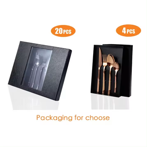 Fabricante de <span class=keywords><strong>China</strong></span>, venta al por mayor, precio bajo, cubiertos de lujo, 24 Uds., juego de cubiertos de acero inoxidable con estuche - Product Image 6