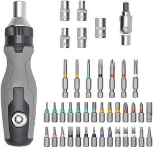 Jeu de tournevis à cliquet Peaktop 41-en-1, sac en toile épaissie, outil de réparation multifonctionnel - Product Image 6