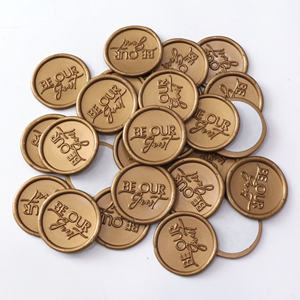 Sceaux autocollants « Be Our Guest » avec logo, 40 couleurs au choix, pour sceau de cire, fabriqués en pigment de paraffine à base de terpentine - Product Image 3