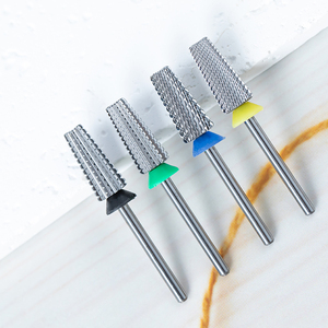 Forets à ongles Sharp Professional Gold Tapered Large Barrel 5XC 3/32 Cross Cut Tungsten Steel Carbide Nail Bit - Product Image 6