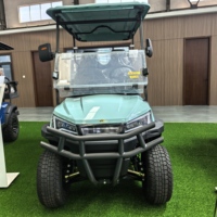 4 Kendaraan Golf Listrik Bertenaga Baterai Lithium dengan Motor AC 60V, Tugas Berat, dan Lampu LED untuk Pelabuhan, Stadion, Pertanian, Berburu