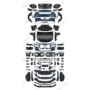 Kit carrosserie pour <span class=keywords><strong>BMW</strong></span> Série <span class=keywords><strong>7</strong></span> F02 09-15 à <span class=keywords><strong>G70</strong></span> 23-25 Sport, pas besoin de découpe, style avec pare-chocs avant et arrière, capot, garde-boue - Product Image 3