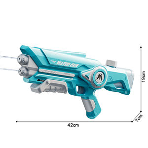 Dubbele Spray Handleiding Waterpistool Speelgoed Voor Jongens Meisjes Grote Capaciteit Plastic Speelgoed Voor Kleuterschool <span class=keywords><strong>Water</strong></span> Spelen Spetterende Festival Gadget - Product Image 4