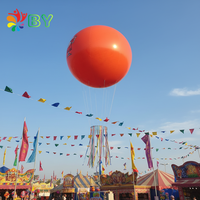 BOYAN géant publicité extérieure volant air ciel balle ronde gonflable sphère ballon hélium ballon volant balle jouets avec logo OEM