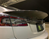 2014-2020 para Tesla Model S estilo mejorado de fibra de carbono alerón trasero parachoques alerón trasero alerón del maletero difusor Kit de carrocería