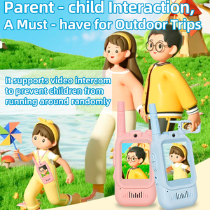Walkie-talkie vidéo pour enfants, facile à utiliser, avec charge Type-C, interphone vidéo, jouets, lot de 2, cadeaux de Noël et d'anniversaire pour garçons et filles - Product Image 3
