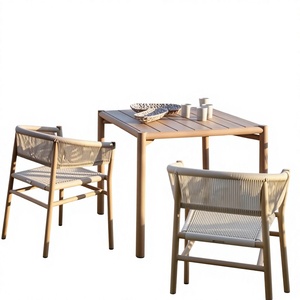 Nordic Outdoor Solid Wood <strong>Table</strong> <strong>and</strong> <strong>Chair</strong> <strong>Set</strong> for Garden Courtyard Balcony - Product Image 3