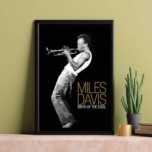 SQ Jazz Music Poster Miles <span class=keywords><strong>Davis</strong></span> Cool Hard Bop Modal Canvas Prints Películas Wall Art Painting - Product Image 1