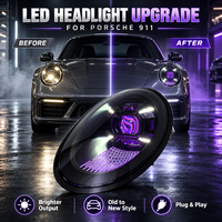 Lampu Depan LED BK untuk Porsche 911 2012-2019 992 GT3 RS Style Matrix DRL Sequential Turn Signal Plug and Play