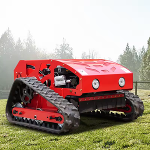 Tondeuse à gazon sur chenilles télécommandée compacte, très vendue, pour petits pelouses, utilisée sur les bords de routes et les pentes pour la tonte des terrains vagues - Product Image 1