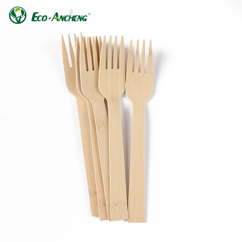 Hot Sale Eco-friendly Travel Bamboo Cutlery Set Disposable Dinnerware Sets Bamboo Spoons Forks And Knives