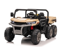 Coche de Juguete de Plástico con Batería de 12 V para Niños de 2 a 10 Años, Certificado por CE y ASTM, Tractor Grande de 6 Ruedas