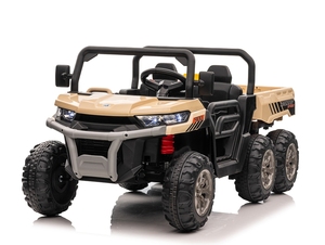 Voiture <span class=keywords><strong>jouet</strong></span> à piles 12V en plastique pour enfants de 2 à 10 ans, certifiée CE et ASTM, grand <span class=keywords><strong>tracteur</strong></span> à 6 roues - Product Image 2