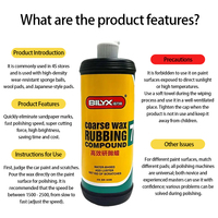 BILYX Quart Composé de frottement de cire de polissage automobile OEM personnalisable avec tampons de polissage pour carrosserie de voiture