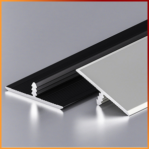 Bande réductrice de carreaux en alliage d'aluminium personnalisée en forme de T pour des transitions de hauteur en douceur entre différentes surfaces de carreaux Garniture de carreaux en métal - Product Image 2