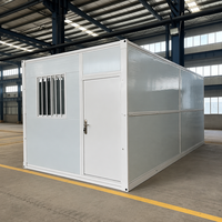 Casa Contenedor Plegable Directa de Fábrica 20ft 40ft, Cabaña Prefabricada para Granja, Caseta de Guardia de Plegado Rápido, Almacenamiento Compacto de Acero Aislado