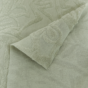 75% coton 25% polyester Tissu jacquard uni en tricot éponge 270gsm Antistatique Respirant Évacuation de l'humidité Robes de bain séchant rapidement Plage Filles - Product Image 5