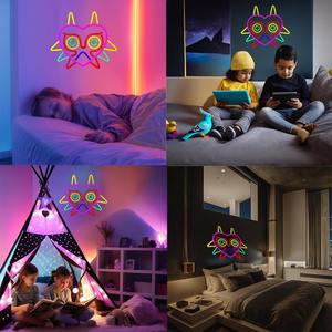 Enseigne lumineuse LED néon murale, alimentée par USB, multicolores, étanche IPX3, à intensité variable, pour mariage, maison, bar, bâtiments - Product Image 4