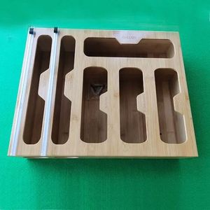 Bamboo Material Zip lock Bag Storage Organizer