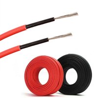 Hochwertiges Verzinntes Kupfer PV1-F Photovoltaik-Kabel mit Rot-Schwarzem Mantel 6/4/2,5mm 100m/Rollen