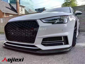 Splitter Paraurti Anteriore in Vera Fibra di Carbonio Stile ECS di Alta Qualità per <span class=keywords><strong>Audi</strong></span> B9 <span class=keywords><strong>A4</strong></span> <span class=keywords><strong>Sline</strong></span> S4 2017-2019 - Product Image 3