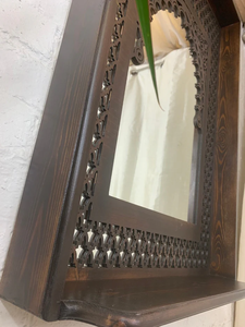 Customize luxurious handcrafted arabesque <strong>moroccan</strong> <strong>mirror</strong> 62.5x42.5cm Boho Furniture - Product Image 5