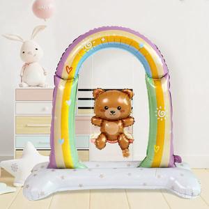 Palloncino in pellicola di alluminio a forma di orsetto, grande e spesso, da 1 metro, simpatico cartone animato, <span class=keywords><strong>per</strong></span> decorazioni di compleanno e laurea - Product Image 1