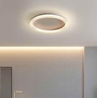 Plafonnier de salle à manger rond simple et luxueux, luminaire LED en acrylique pour chambre principale, ambiance cosy et romantique, idéal pour salon