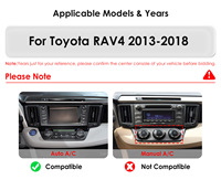 CARUPEZ 9.7 pouces IPS LCD Android autoradio pour RAV4 2013-2018 8 cœurs Vertical DSP GPS CarPlay caméra de recul 1 an