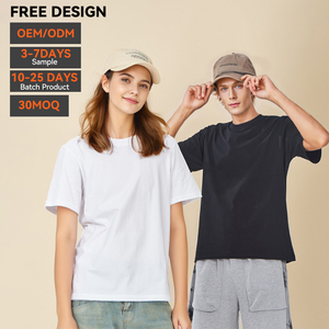 Camiseta de Algodón 100% de 220 g/m², Lisa, Oversize, Tejida, de Alta Calidad, Estilo Vintage, Ecológica, Personalizable, Unisex, al por Mayor - Product Image 2