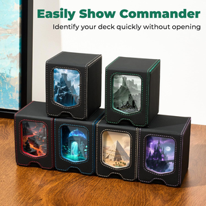 Scatola Portacarte MIO 100+ in Pelle Ecologica con Angoli Quadrati per Carte Pokémon, Yugioh, Magic e Giochi di Carte Collezionabili - Product Image 6