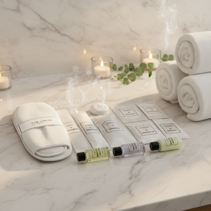 Элитные одноразовые экологичные гостиничные принадлежности OEM: зубная щетка, мыло, шампунь, тапочки с логотипом - Product Image 2