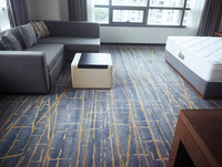 Tapis d'hôtel Axminster sur mesure en jacquard tissé de luxe, écologique et antidérapant