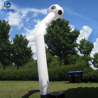Danseur gonflable de football pour événements sportifs en plein air, avec ballon de football sur le dessus