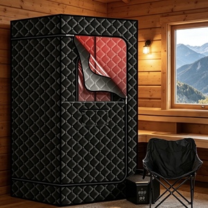 Cabina de Sauna Cuadrada Resistente para Casa, Villa y Resort con Diseño Moderno, Aislamiento Superior y Fácil Mantenimiento - Product Image 1