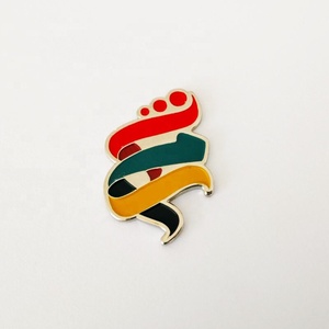 Metal metálico esmalte suave círculo circular en forma de imán magnético tabreed insignias broche abrigo pecho etiqueta solapa pin insignia pines - Product Image 2