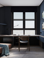 Concept de décoration intérieure d'appartement moderne, plan de conception CAO 2D, service de rendu 3D pour hôtel
