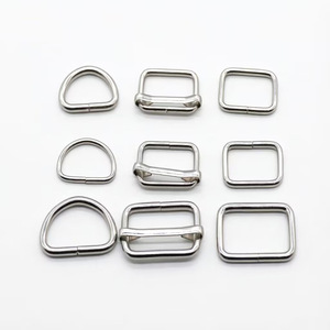 Hebillas de metal en forma de D para bolsos, herrajes ajustables chapados, formas cuadradas y ovaladas, construcción duradera de aleación de zinc - Product Image 2