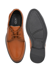 Bottes en cuir marron confortables pour garçons, légères, à lacets, semelle souple et flexible, chaussures de marche et décontractées - Product Image 3