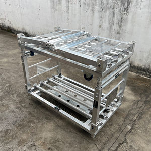 Carrito de carro de transporte de peso ligero de aluminio plegable de altura ajustable de kkmark para accesorios de iluminación - Product Image 2