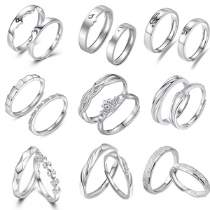 Merryshine Crown Zircon boda pareja amor muestra diamante cobre joyería único compromiso pareja anillo para hombres mujeres - Product Image 5