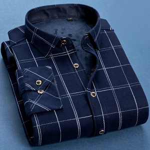 <span class=keywords><strong>Camicia</strong></span> da <span class=keywords><strong>uomo</strong></span> autunno inverno, calda, in rayon antibatterico, foderata in pile, slim fit, stile coreano, a maniche lunghe, tinta unita, di tendenza - Product Image 6