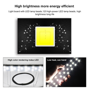 Kit de Estudio Fotográfico Meking LED de 60x60cm con Caja de Luz Suave, Mini Lámpara de 36W para Fotografía - Product Image 6