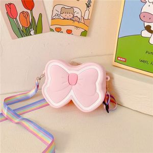 Cute Butterfly Crossbody Bag for Silicone Stress Relief Coin <b>Purse</b> Perforated Design Versatile Mini Bag for Girls - Product Image 5