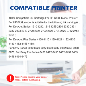 Cartuccia d'Inchiostro a Base di Colorante Rigenerata Premium ShinColor 67XL con Garanzia di 24 Mesi per HP67/HP67XL/HP Deskjet - Product Image 3