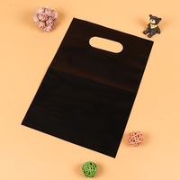 Sacs en plastique LDPE personnalisés imperméables en gros avec logo, recyclables, à poignée découpée, pour courses et promotion commerciale